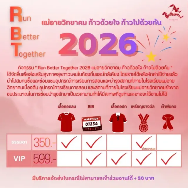 Run Better Together 2026 แม่อายวิทยาคม ก้าวด้วยใจ ก้าวไปด้วยกัน's banner