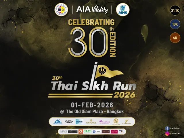 30th Thai Sikh Run 2026's banner